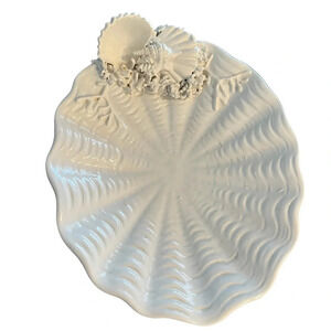 Vintage Italian White Shell Dish